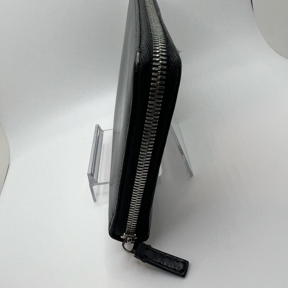 Balenciaga Black Leather Zip Wallet Full Inclusion - Picture 4 of 16